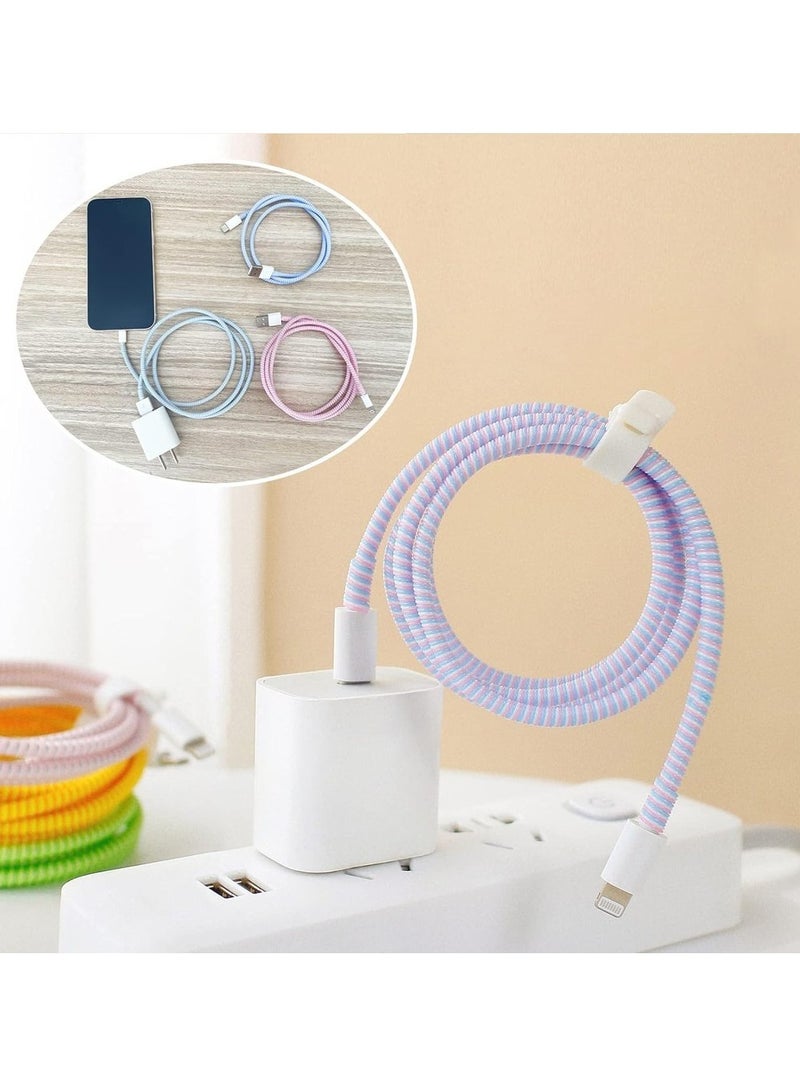 Cable Protector Wire Protector Prevent Data Cable Cracking And Pet Chewing Suitable For USB Cable Headphone Cable Mouse Cable(9 PCS 55 1 Inches) - Image 5