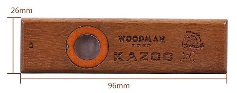 AmiciSound Kazoo Wooden Musical Wind Instrument Wood Harmonica for Music Lovers with Metal Carrying Case - Image 4