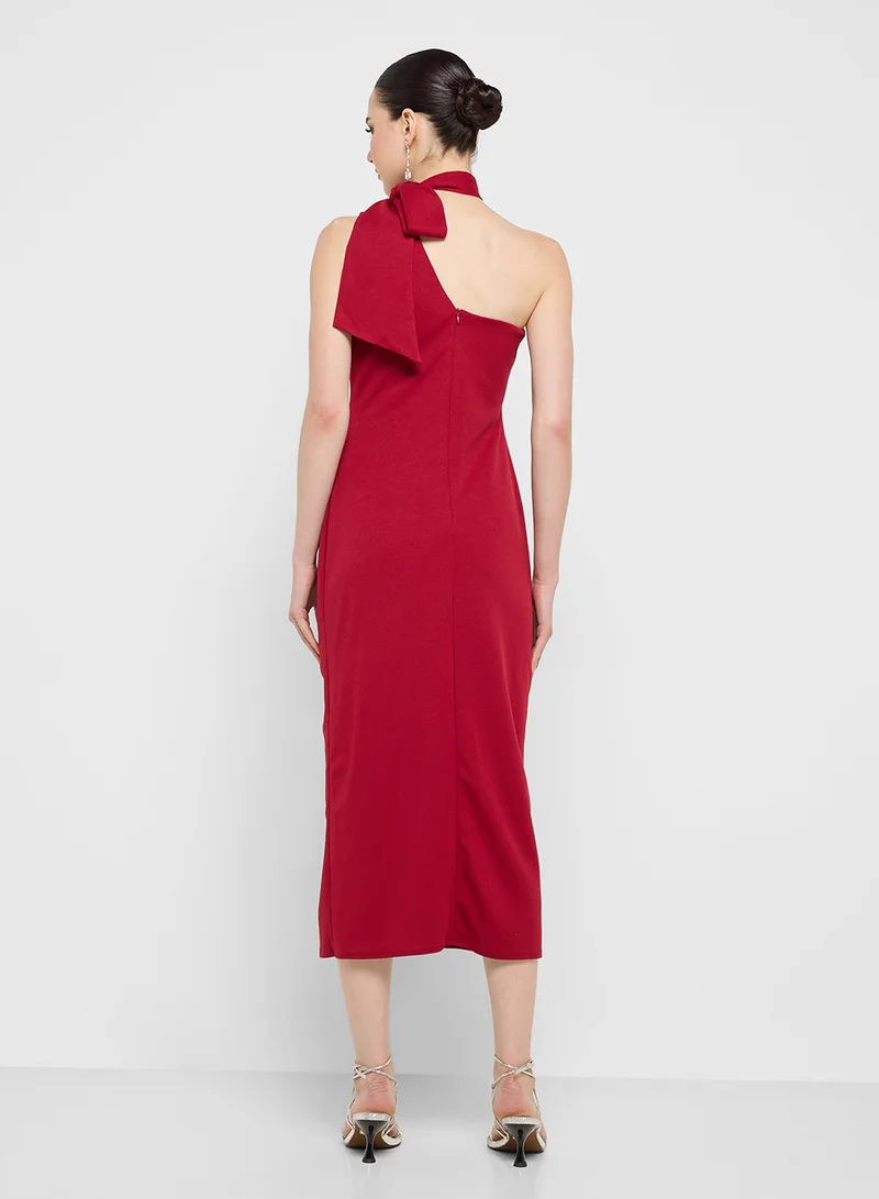 Ginger Boutique One-Shoulder Midi Dress