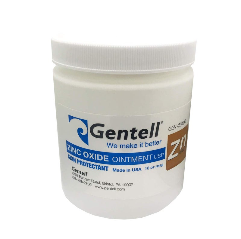 Gentell Zinc Oxide Ointment by  - 16 Oz. Jar - Ointment, Skin Protectant | First Aid | Soothes, Heals, Seals Out Wetness | Helps Prevent Baby Diaper Rash - Pack of 1 - Image 2