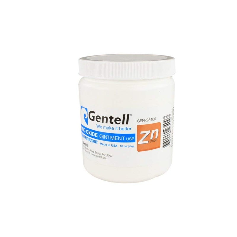 Gentell Zinc Oxide Ointment by  - 16 Oz. Jar - Ointment, Skin Protectant | First Aid | Soothes, Heals, Seals Out Wetness | Helps Prevent Baby Diaper Rash - Pack of 1 - Image 3