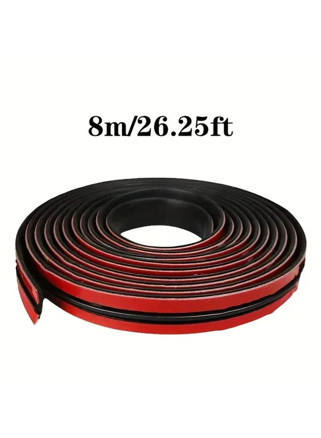 14mm 8M Car Windshield Seal Rubber Strip Sound Insulation Weatherstrip Waterproof - Image 3