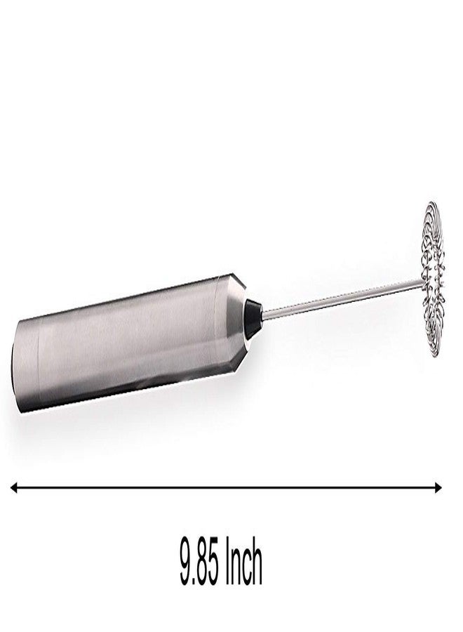 Aphse Milk Frother Handheld Electric Milk Foamer Portable Mini Mixer Machine Stainless Steel Touch Handheld Espresso Mixer Battery Operated Frother Coffee Stirrer Maker for Hot Chocolate Coffee - Image 2