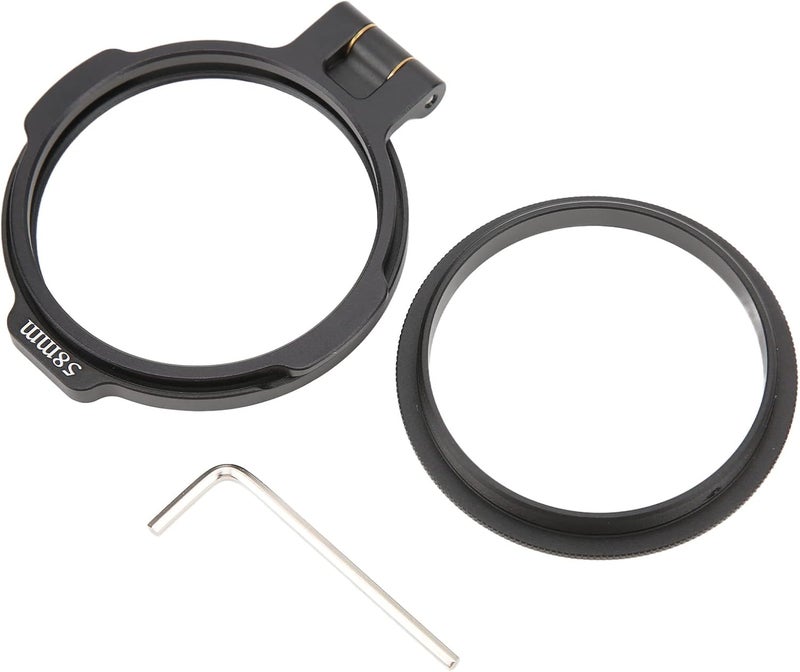 GLOGLOW Optical Lens Filter Lens Filter Holder, Aluminium Alloy, Quick Switch Multi Sizes, Compatible Nan and Accessories (58mm) - Image 1