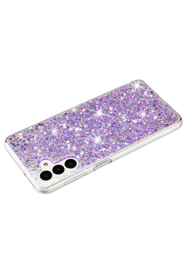 S-TOP Case For Samsung Galaxy A55 5G Transparent Frame Glitter Powder TPU Phone Case - Image 3