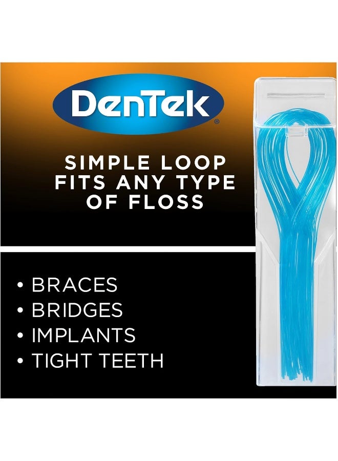 DenTek Floss Threaders | For Braces, Bridges, and Implants | 50 Count (Pack of 1) - Image 3