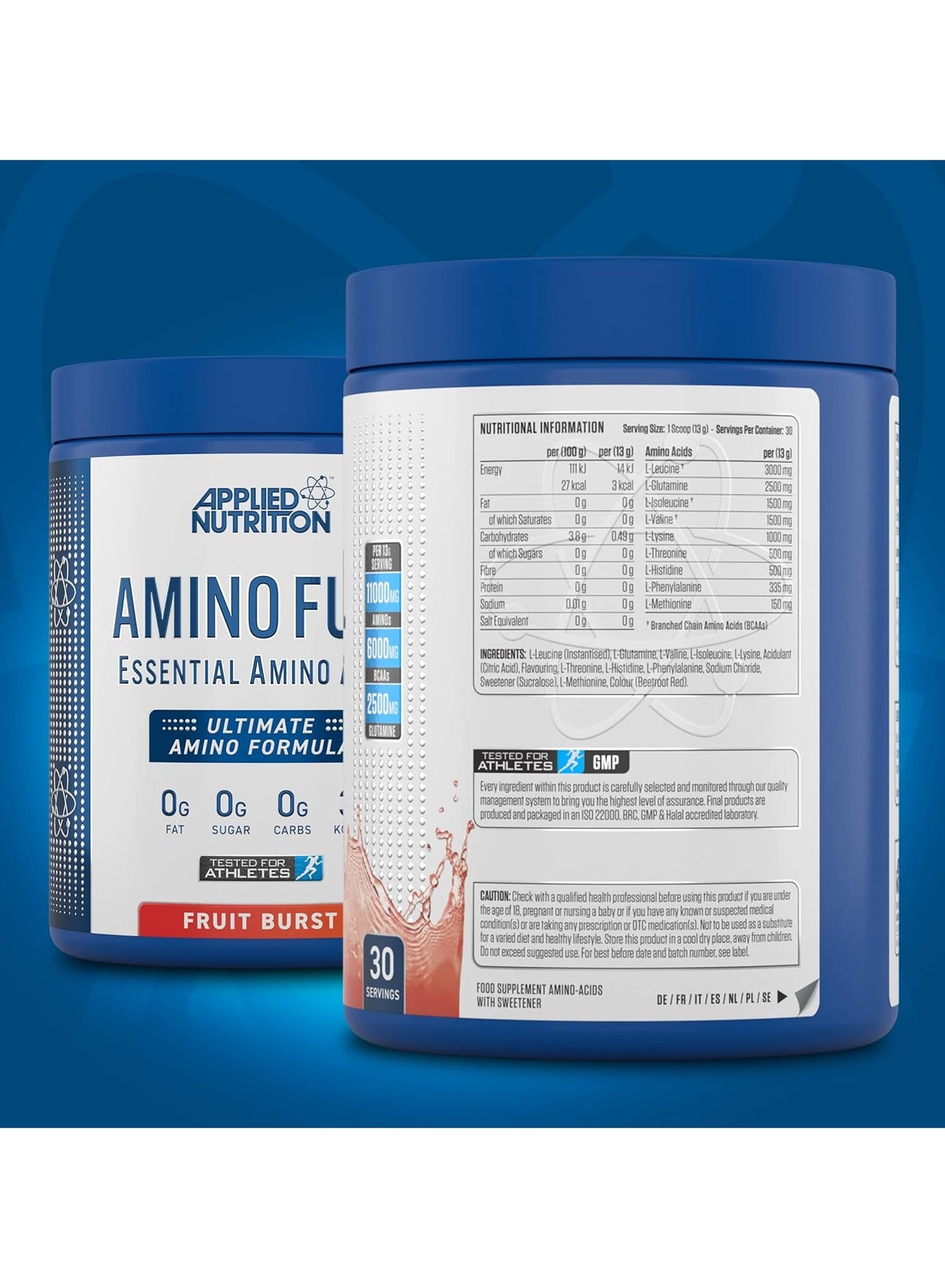 Amino Fuel Eaa Essential Amino Acids Fruit Burst Flavor 30 Servings
