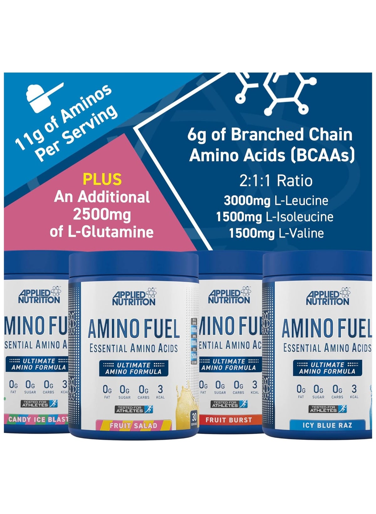 Amino Fuel Eaa Essential Amino Acids Fruit Burst Flavor 30 Servings