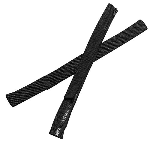 VOFONO 2 Pcs Updated Heavy Duty Strong Adjustable Door Limiting Check Strap with Zipper Fit for 2000 to 2018 Jeep Wrangler Tj Jk Jl Black - Image 4