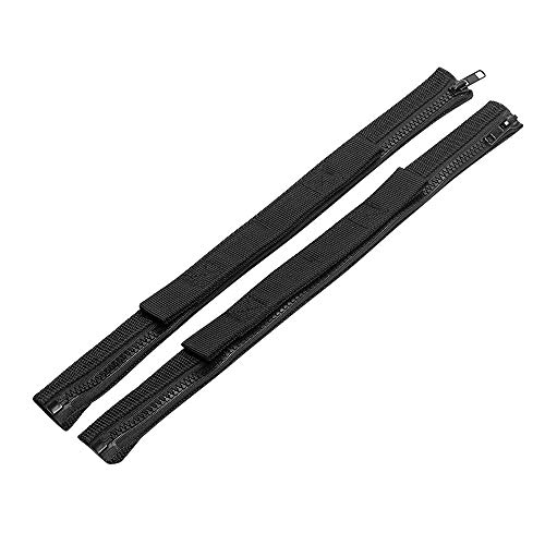 VOFONO 2 Pcs Updated Heavy Duty Strong Adjustable Door Limiting Check Strap with Zipper Fit for 2000 to 2018 Jeep Wrangler Tj Jk Jl Black - Image 3