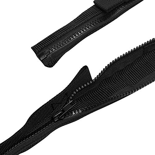 VOFONO 2 Pcs Updated Heavy Duty Strong Adjustable Door Limiting Check Strap with Zipper Fit for 2000 to 2018 Jeep Wrangler Tj Jk Jl Black - Image 5