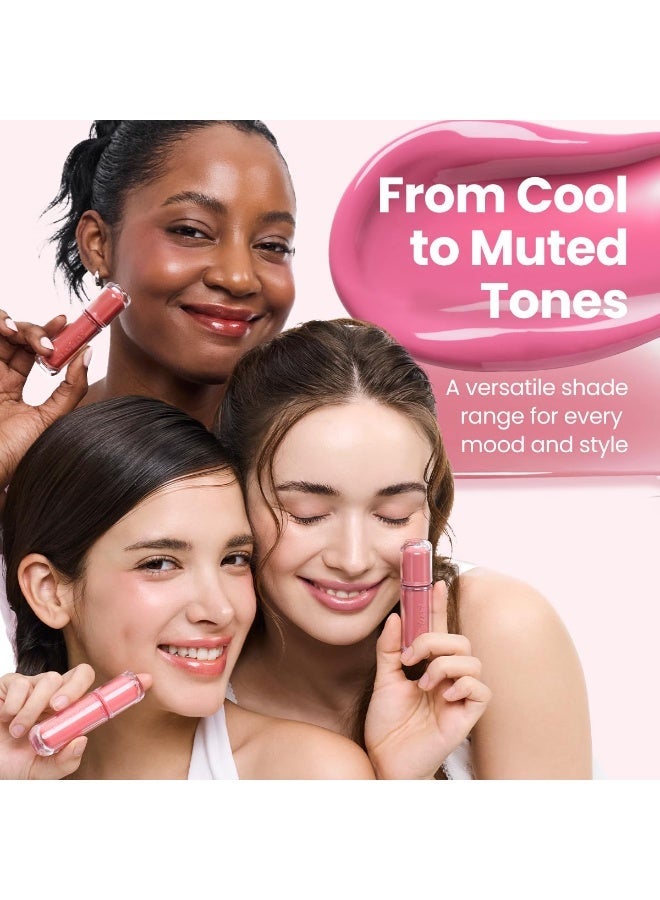 Peripera Mood Glowy Tint | Watery Glow Finish, Buildable Fresh Color, Long-Lasting Stain | Lightweight & Non-Sticky |12 CAMPUS QUEEN - Image 2