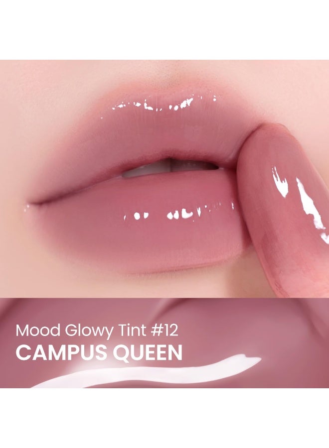 Peripera Mood Glowy Tint | Watery Glow Finish, Buildable Fresh Color, Long-Lasting Stain | Lightweight & Non-Sticky |12 CAMPUS QUEEN - Image 3