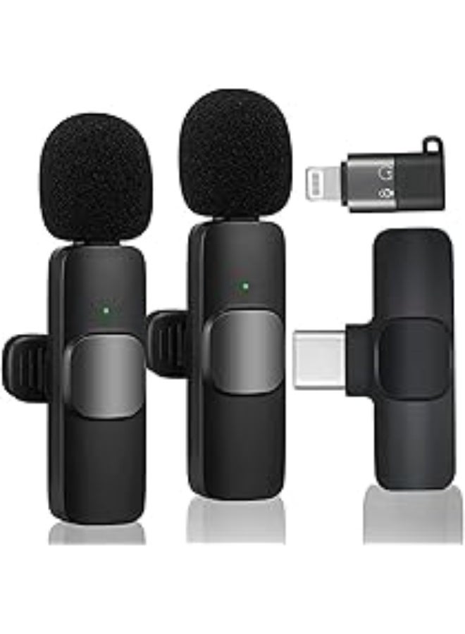 Wireless Lavalier Microphone for Lightning, and USB-C  Plug-Play Wireless Mic for Recording, Live Stream, YouTube, TikTok, Facebook, Noise Reduction Auto-Sync - Image 4