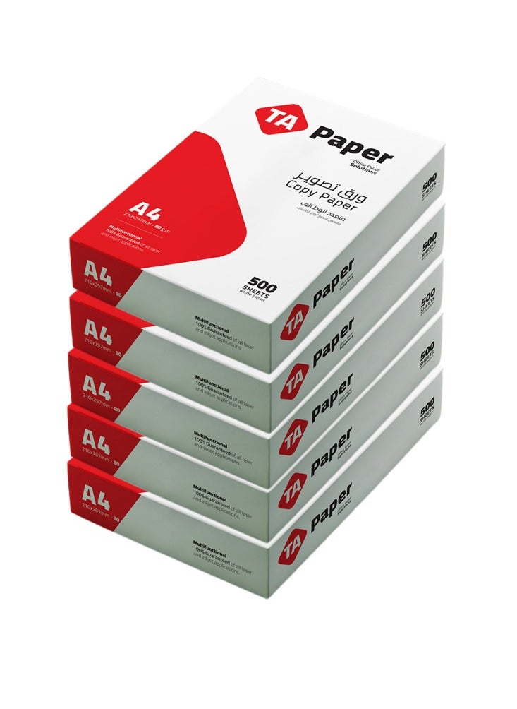 TA POS A4 printing papers, a pack of 500 very white sheets  - Image 1