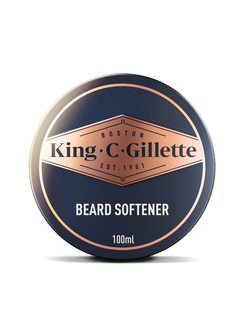 King C. Gillette Soft Beard Balm, Deep Conditioning with Cocoa Butter, Argan Oil and Shea Butter