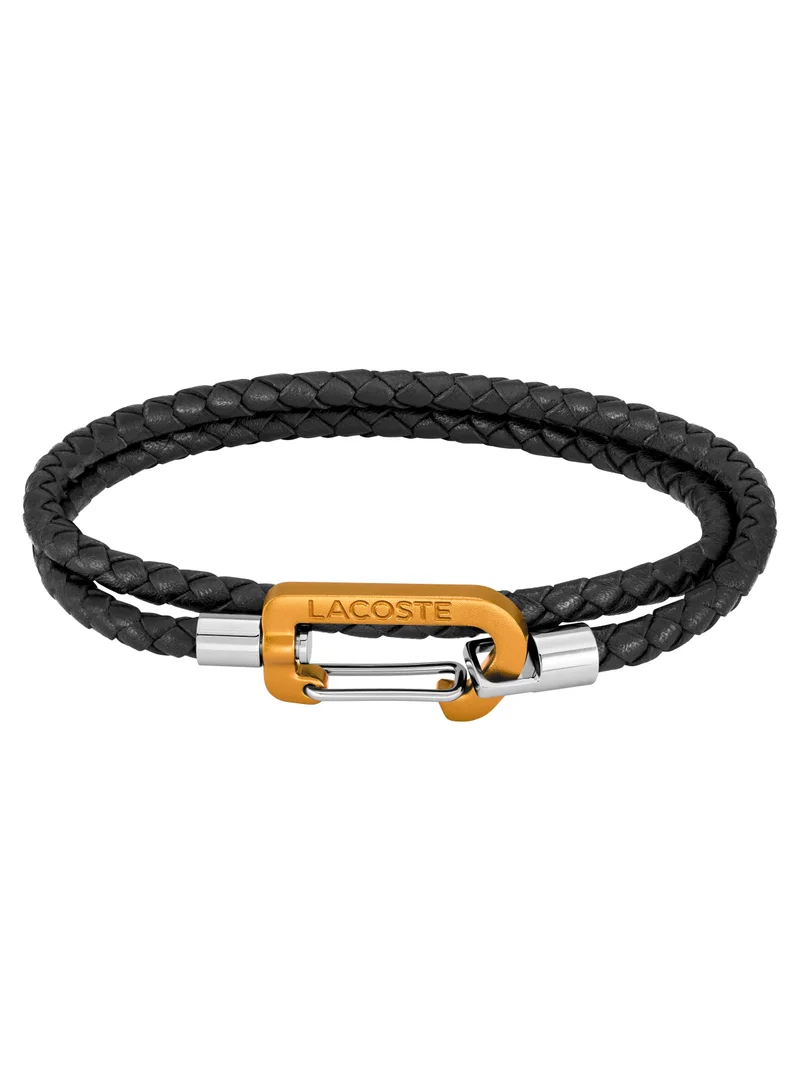 LACOSTE Lacoste Men's Brown Braided Leather Cord - 2040316
