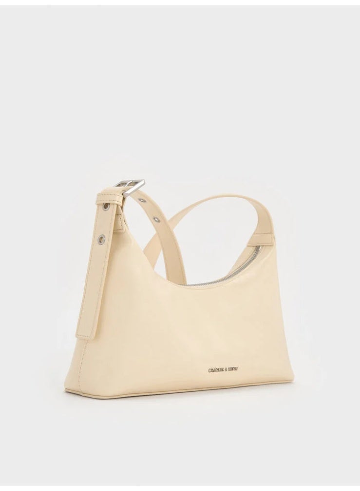 Charles & Keith Atwood Chain-Embellished Shoulder Bag - Image 3