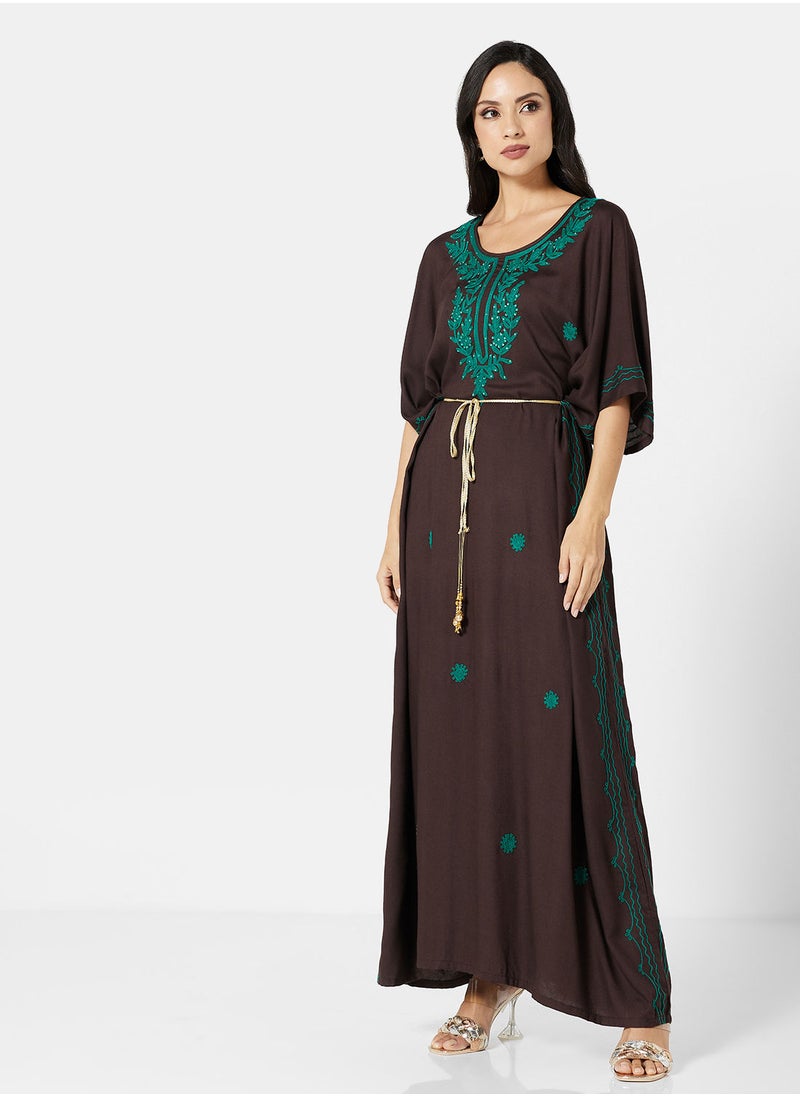 ARABIAN CLOSET EMBROIDERED KAFTAN  - Image 1