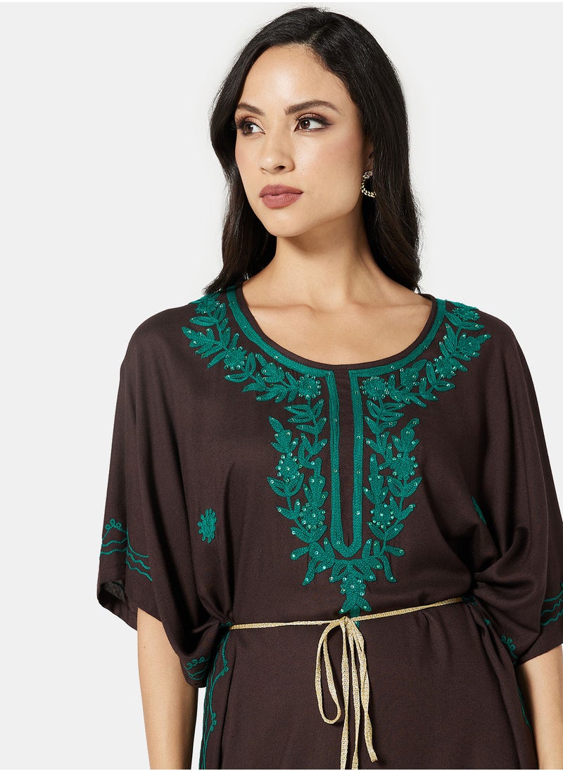 ARABIAN CLOSET EMBROIDERED KAFTAN  - Image 3