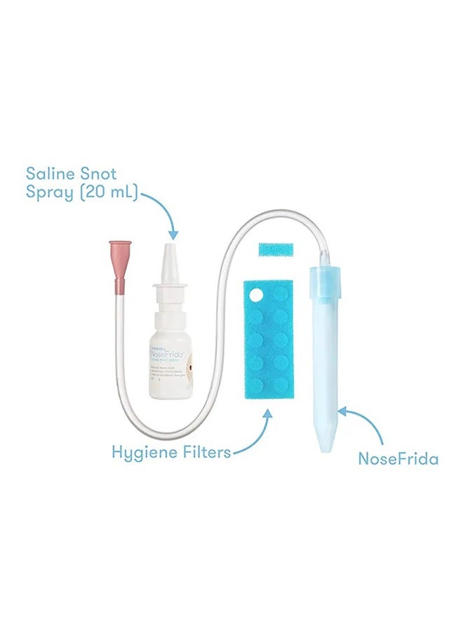 Baby Nasal Aspirator NoseFrida The Snotsucker Saline Kit With 10-Hygiene Filter - Image 2