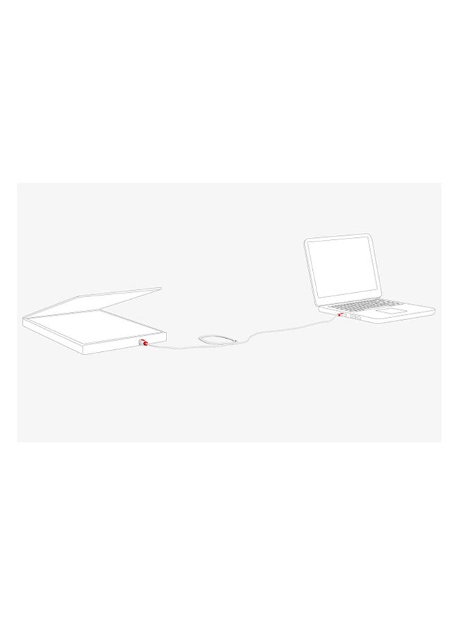 PROMATE High-Speed Type-A To Type-B USB 3.0 Cable For Printer, Scanner White - Image 3