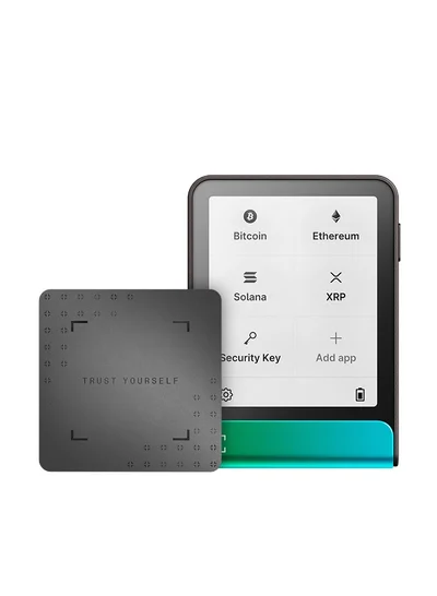 Ledger Flex Hardware Wallet | 2.84" TouchScreen + Recovery Key, Bitcoin Security, World's Safest Crypto Wallet, Bluetooth Connection, USB-C Charging, 5000+ Coins NFT, for iOS & Android - Oxidate Green