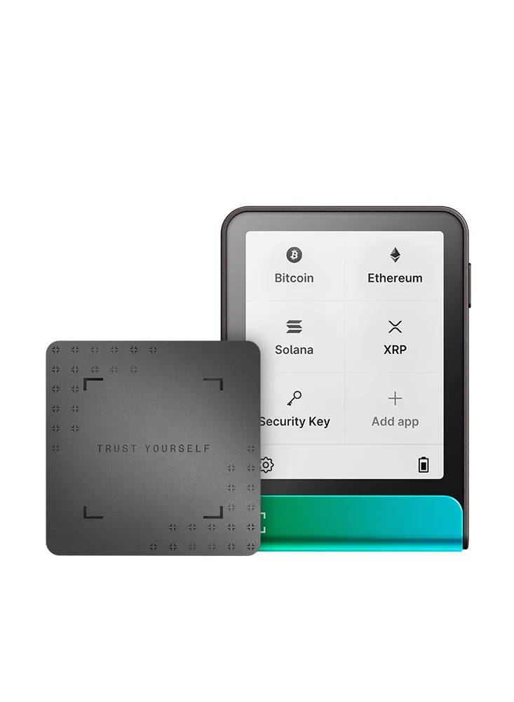 Ledger Flex Hardware Wallet | 2.84" TouchScreen + Recovery Key, Bitcoin Security, World's Safest Crypto Wallet, Bluetooth Connection, USB-C Charging, 5000+ Coins NFT, for iOS & Android - Oxidate Green