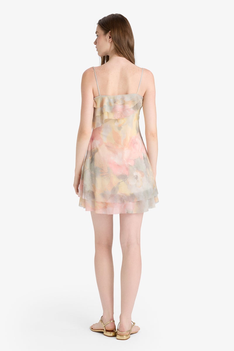 DeFacto Green Woman Fit And Flare Short Sleeve Knitted Dress Casual - Image 5