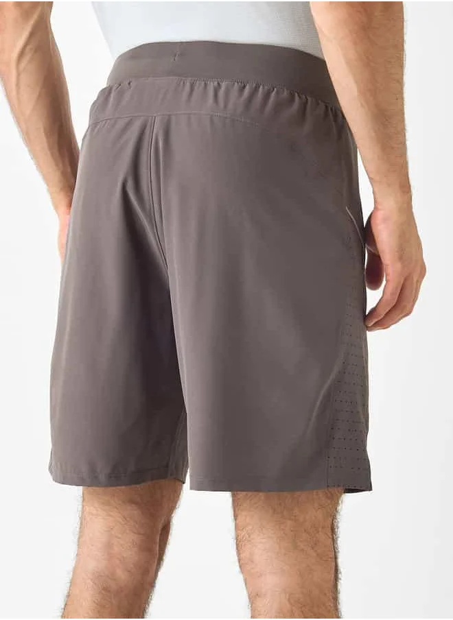 ADOT by Splash Panel Detail Shorts with Elasticated Waistband