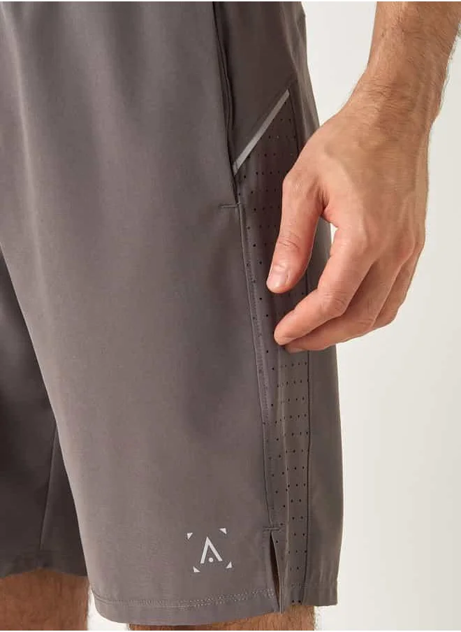 ADOT by Splash Panel Detail Shorts with Elasticated Waistband