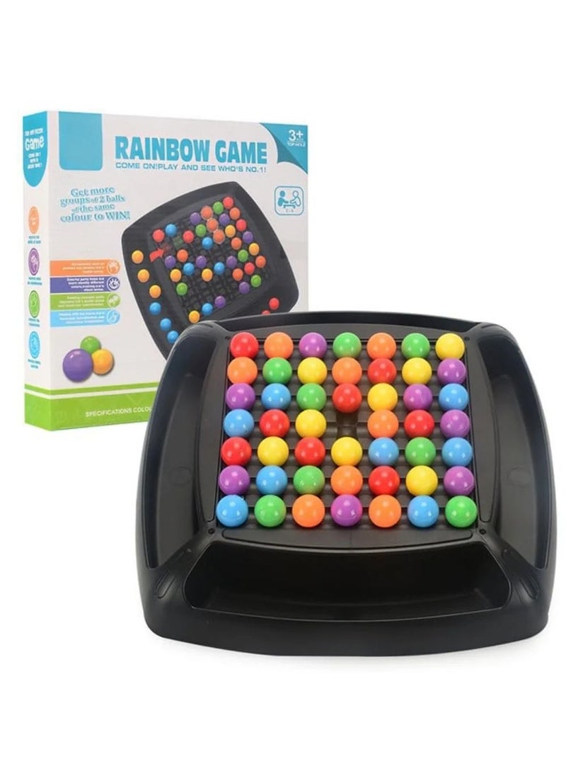 Toy Box - Rainbow Bead Game for Kids Puzzle Magic Chess Board Game Rainbow Ball Matching Game - Image 1
