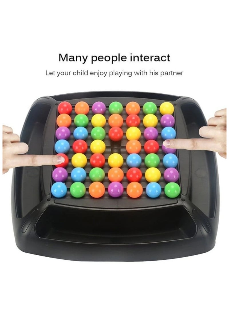 Toy Box - Rainbow Bead Game for Kids Puzzle Magic Chess Board Game Rainbow Ball Matching Game - Image 1