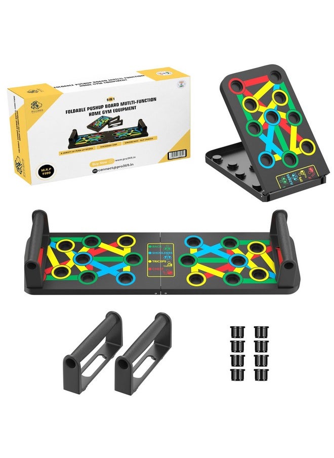 PRO365 Push Up Board, 15 Positions, Pushup Stand For Men & Women With 2 Handles, Anti Slip Accessories, Pushup Bars, Home Gym Equipment, Pushup Board (6 Month Manufacturer Warranty)  - Image 1