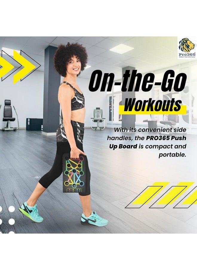 PRO365 Push Up Board, 15 Positions, Pushup Stand For Men & Women With 2 Handles, Anti Slip Accessories, Pushup Bars, Home Gym Equipment, Pushup Board (6 Month Manufacturer Warranty)  - Image 3
