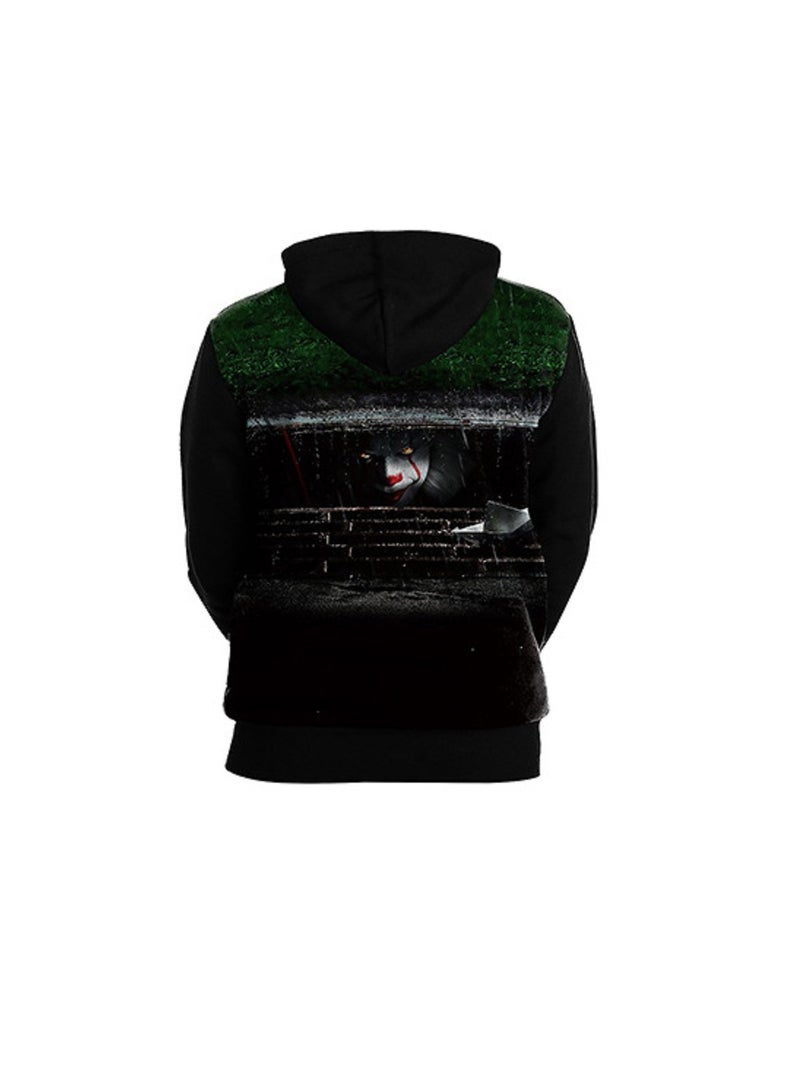 Loquat Horror 3D Digital Printed Pullover Hooded Sweater  - Image 2