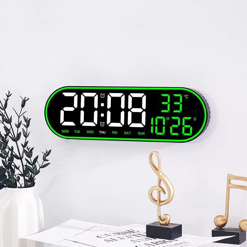 Simple Multifunctional Clock Living Room Wall Clock Home Decoration Digital Electronic Clock Mute Clock Multiple Sets Alarm Clock 8021 - Image 3