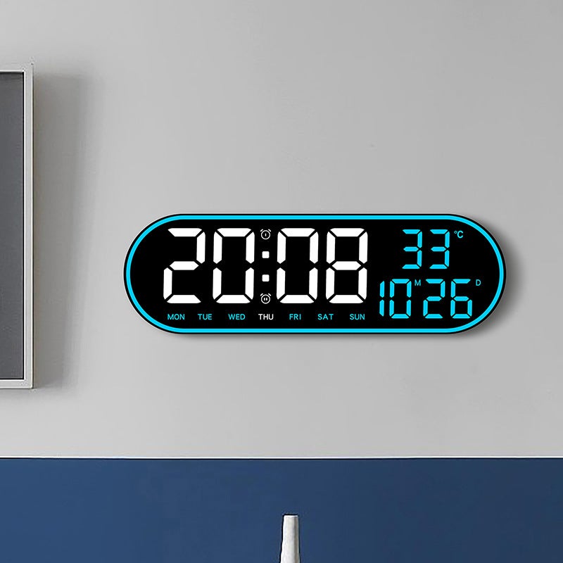 Simple Multifunctional Clock Living Room Wall Clock Home Decoration Digital Electronic Clock Mute Clock Multiple Sets Alarm Clock 8021 - Image 5