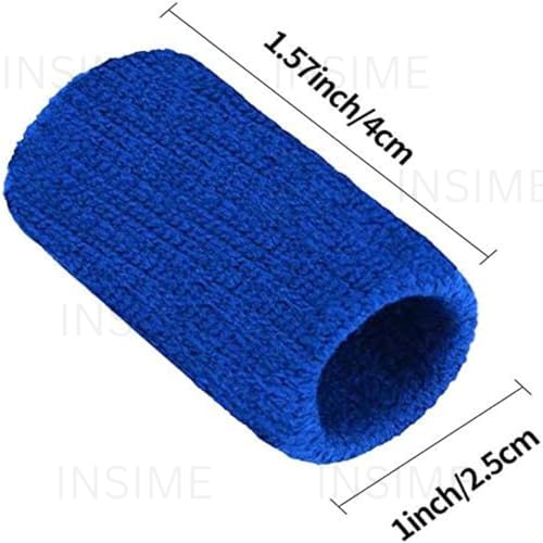 INSIME Finger protector for cricket, volleyball | Finger tape for cricket fielding finger cover bandage | Finger support for pain relief basketball volleyball finger protection | (Pack of 10) (Blue) - Image 2