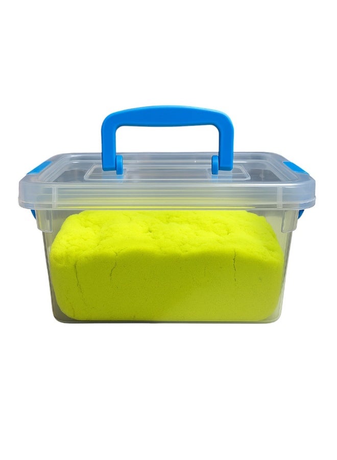 Colorful Magic Sand Box for Kids – 1 kg with Molds and Play Tools for Easy Shape Building - Image 1