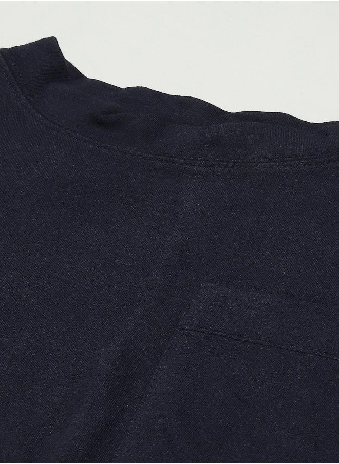 Hubberholme Navy Blue Sweatshirt For Women  - Image 2