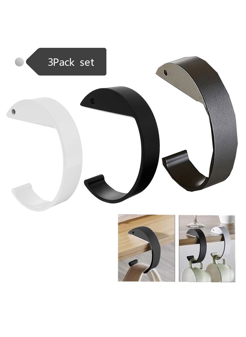 Aluminum Alloy Multi-Function Bag Hanger Hooks, load-bearing 20kg, Set of 3 Pairs,  ﻿ (Mixed color)  - Image 1