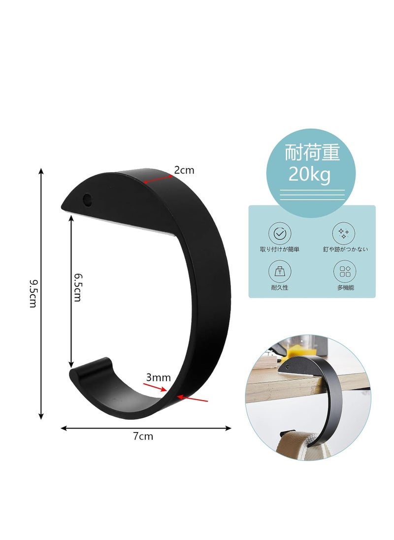 Aluminum Alloy Multi-Function Bag Hanger Hooks, load-bearing 20kg, Set of 3 Pairs,  ﻿ (Mixed color)  - Image 4