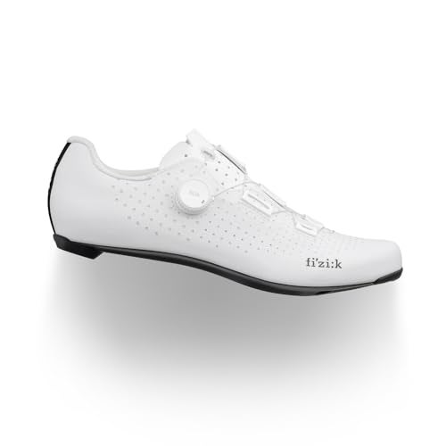 Fizik Unisex Tempo Decos Carbon Road-Biking-Shoes, White, 10.5-11 US Men - Image 1