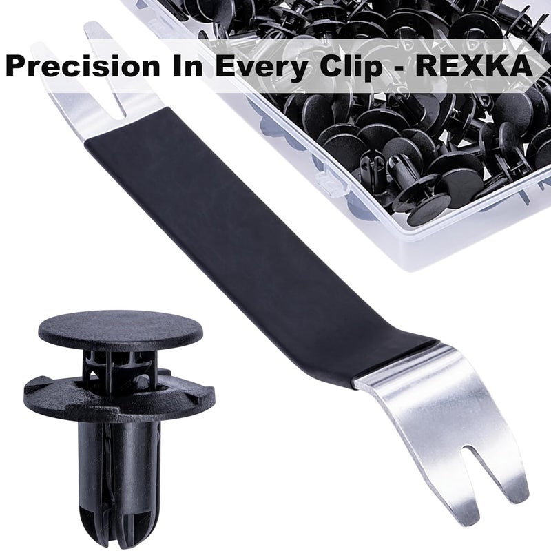 Rexka 51pcs Fender Liner Push-Type Retainer Clip Fastener for Hyundai Kia 86595-2T500 Accent,Azera,Elantra,Equus,Genesis,Ioniq,Kona,Santa Fe,Sonata,Tucson,Optima,Sedona - Trim Panel Body Remover - Image 2