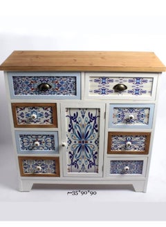 Living Cabinet with Drawer and  Doors Wooden Storage Cabinet for Home 90*90*35cm  - Image 3