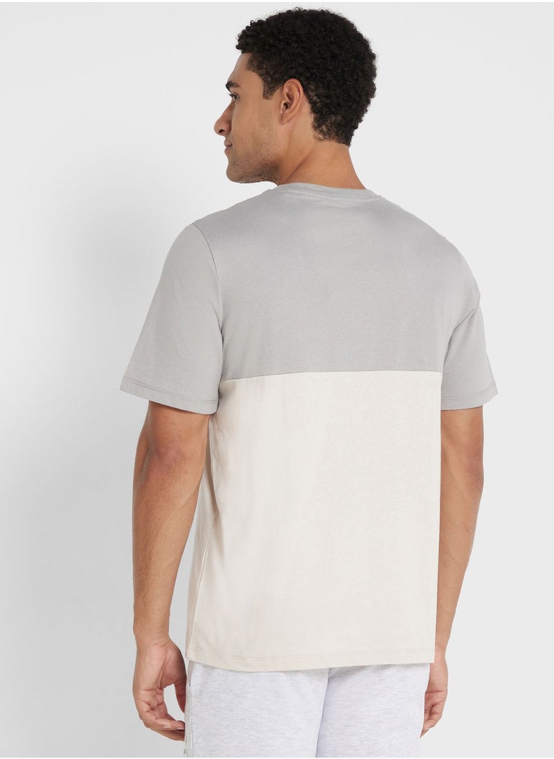 JACK & JONES - Colour Block Crew Neck T-Shirt - Image 1