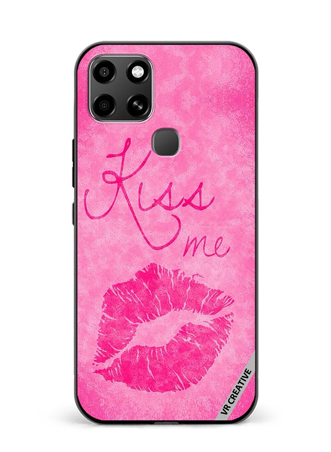 VR CREATIVE Protective Case Cover For Infinix Smart 6 Kiss me Pink Design Multicolour - Image 1