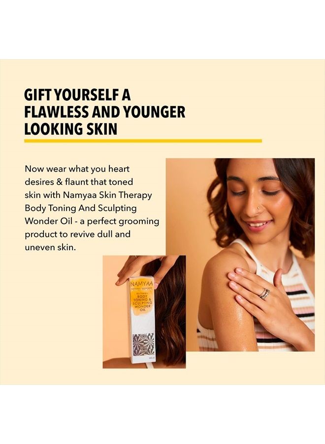 NAMYAA Natural Science Body Toning,Sculpting Wonder Oil For Scars,Stretch Mark,Ageing,Uneven Skin Tone,Firming,Nourishment, 200 Ml - Image 2
