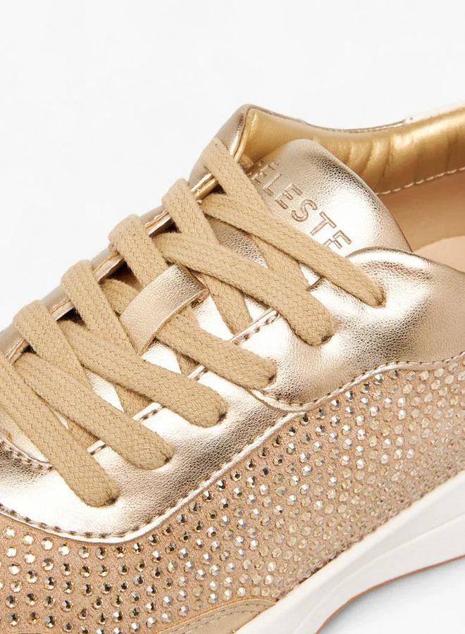 Celeste Women's Embellished Lace-Up Sneakers